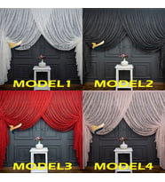 3Kat Pileli -Cam Kırığı-Tiyatro Modern Tasarım Krıuvaze Tül Perde (Model 1)
