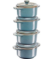 Staub, Mini Cocotte Set, 4'Lü, Yuvarlak, Ceramic By Staub (Çok Renkli)