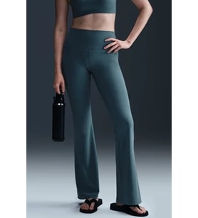 Nike Zenvy Dri-Fit Womens Training Pants.Soft Kumaş Geniş Paça Kadın Antreman Eşofman Altı Mavi