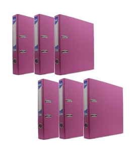 Büro Klasör Pembe Dar Noki Pembe Büro Klasörü Halkalı 6 Adet