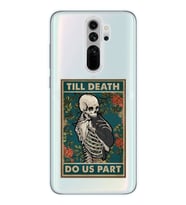 Redmi Note 8 Pro Uyumlu Till Death Tarot Kart Tasarımlı Şeffaf Telefon Kılıfı