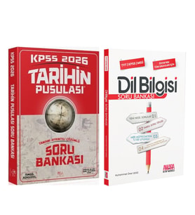 CBA Akademi 2026 KPSS Tarihin Pusulası ve AKM Dil Bilgisi Soru Bankası Seti 2 Kitap