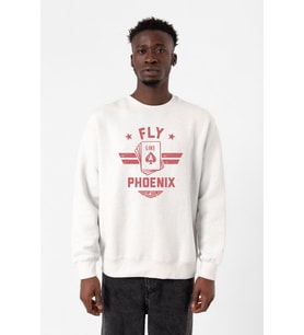 Top Gun Maverick Fly Like A Phoenix Beyaz Erkek 2ip Sweatshirt