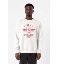 Top Gun Maverick Fly Like A Phoenix Beyaz Erkek 2ip Sweatshirt