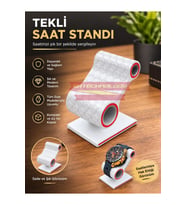 Şık ve dayanıklı tekli kol saati ve bileklik standı, düzenli sergileme sağlar