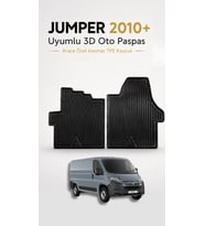 Jumper 2010+ Tpe Kauçuk Ticari Araç Paspası 3D Oto Paspas Araca Özel Kaymaz