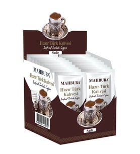 Mahbuba Sade (Şekersiz) Hazır Türk Kahvesi 12x6gr