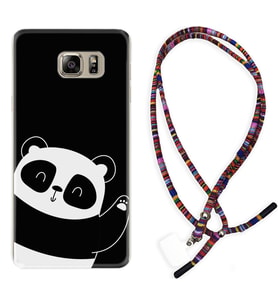 Samsung S7 Edge S20 Fe Plus Ultra S21 S22 Kılıf Boyun Asklı Rasta Silikon Bay Bay Panda 1784