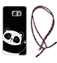 Samsung S7 Edge S20 Fe Plus Ultra S21 S22 Kılıf Boyun Asklı Rasta Silikon Bay Bay Panda 1784