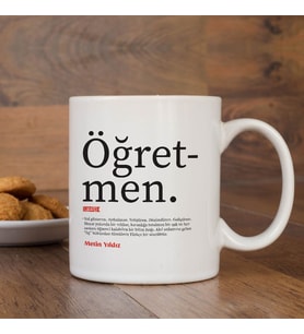 Kişiye Özel Kupa Bardak, Söz Yazılı Kupa Bardak, Öğretmen Yazılı Bardak, Öğretmen Bardağı