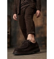 Elit TNZYB1125-2N Erkek Hakiki Deri Casual Ayakkabı Kahverengi