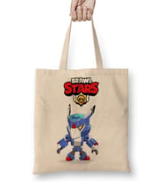 Brawl Stars Karanlık Mecha Crow Bez Çanta Uzun Saplı