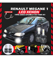 Renault Megane 1 1995-2003 Sis Farı Uyumlu Şimşek Etkili Led Xenon Premium Series H1