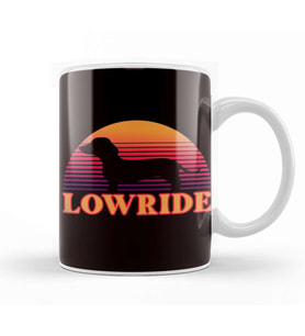 Funny Lowride Dachshund Wiener Sausage Dog Breed Kupa Bardak Porselen