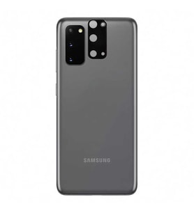 Samsung Galaxy S20 Kamera Lens Koruyucu HD 3D Tempered Glass Cam (Siyah)