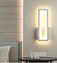Alberick Dikdörtgen Ledli Duvar Aplik 3252-W12-1E-YY (Beyaz)