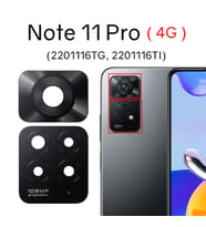 Tkgz Xiaomi Redmi NOTE 11 PRO Arka Kamera Camı Lens Yapışkanlı