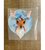 14X11 CM  ÜTÜ İLE YAPIŞAN GEYİK TRANSFER BASKI ARMA TİŞÖRT BASKI