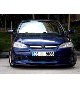 Opel Corsa C uyumlu ÇUPRA  Ön Tampon Lipi Cupra Lip 3 Parça