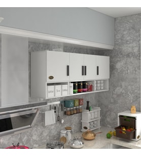 Kenzlife hazır mutfak konsta byz 060*150*32 mutfak banyo dolabı kapaklı raflı (Karışık)