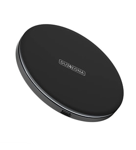 Duzzona W8 15W Masaüstü Wireless Hızlı Kablosuz Şarj Cihazı-(5775) - GLST7003-8404 (Siyah)