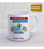 Kişiye Özel İsim Yazılabilir Donanım Mühendisi Kupa Bardak