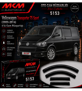 Volkswagen Transporter T5 Sport (2003-2016) 4'lü Ön Mugen Cam Rüzgarlığı
