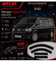 Volkswagen Transporter T5 Sport (2003-2016) 4'lü Ön Mugen Cam Rüzgarlığı