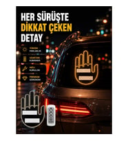 Mey İthalat® Uzaktan Kumandalı LED El Park Uyarı Cihazı Suya Dayanıklı Enerji Tasarruflu