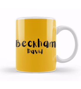 David Beckham Kupa Bardak Porselen