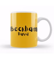 David Beckham Kupa Bardak Porselen