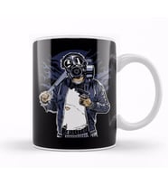 Gangster Gas Mask Bastard Bastard Kupa Bardak Porselen
