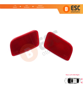 Renault Master 3 Scenic 2 Nissan NV400 Interstar Opel Movano B için Sağ Sol Arka Tampon Reflektörü