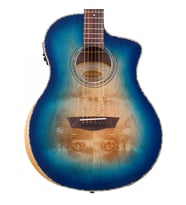 Washburn BTA-BLUBCE Bella Tono Vite Alure Elektro Akustik  Egzotik Burl Kapak Göz Alıcı Tasarım