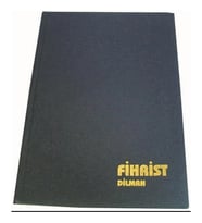 DİLMAN 1014 FİHRİST LÜKS CİLTLİ SERT KAPAK 20X28 28YP.