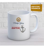 Kişiye Özel İsim Yazılabilir Kaptan Kupa Bardak
