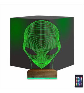 Luvivia Uzaylı Alien 3D Lamba - Masa Gece Lambası