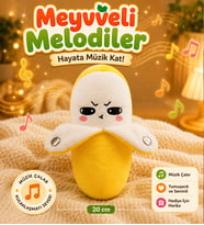 Müzikli Muz Peluş Oyuncak – Tene Dokununca Melodi Çalan Sevimli Peluş