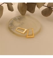 925 Ayar Gümüş İtalyan Model Küpe (Gold)