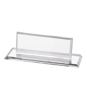 MONARCH PRİME KRİSTAL SET DESENLİ OFİS MASA ÜSTÜ İSİMLİĞİ HEDİYELİK MASA İSİMLİĞİ 541-40 (Beyaz)
