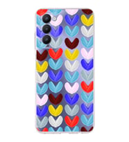 PrintiFy Tecno Camon 18P ile Uyumlu 1mm Slim Fit Water Color 1 Baskılı Şeffaf  Kılıf