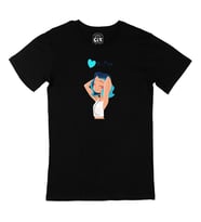K-Pop Kızı Siyah Tişört