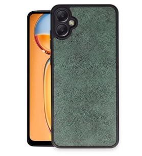 Newface Samsung Galaxy A05 Kılıf Aras Deri Kapak - Koyu Yeşil