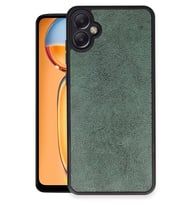 Newface Samsung Galaxy A05 Kılıf Aras Deri Kapak - Koyu Yeşil