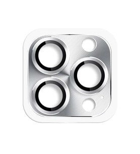 Iphone 16 Pers Alüminyum Kamera Lens - Gümüş