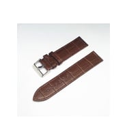 24mm Kahverengi Croco Deri Saat Kayışı Kordonu 24x24 (Çok Renkli)