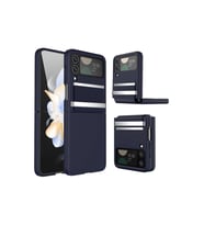 Galaxy Z Flip 4 Kılıf Belt Flip Kapak - Lacivert