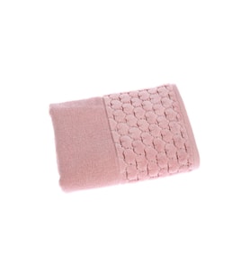 Özdilek %100 Pamuk Adria El Yüz Havlusu 50 x 90 (Pembe)