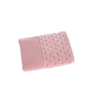 Özdilek %100 Pamuk Adria El Yüz Havlusu 50 x 90 (Pembe)