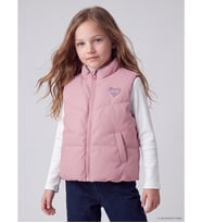 LCW Kids Pembe Dik Yaka Kız Çocuk Şişme Yelek